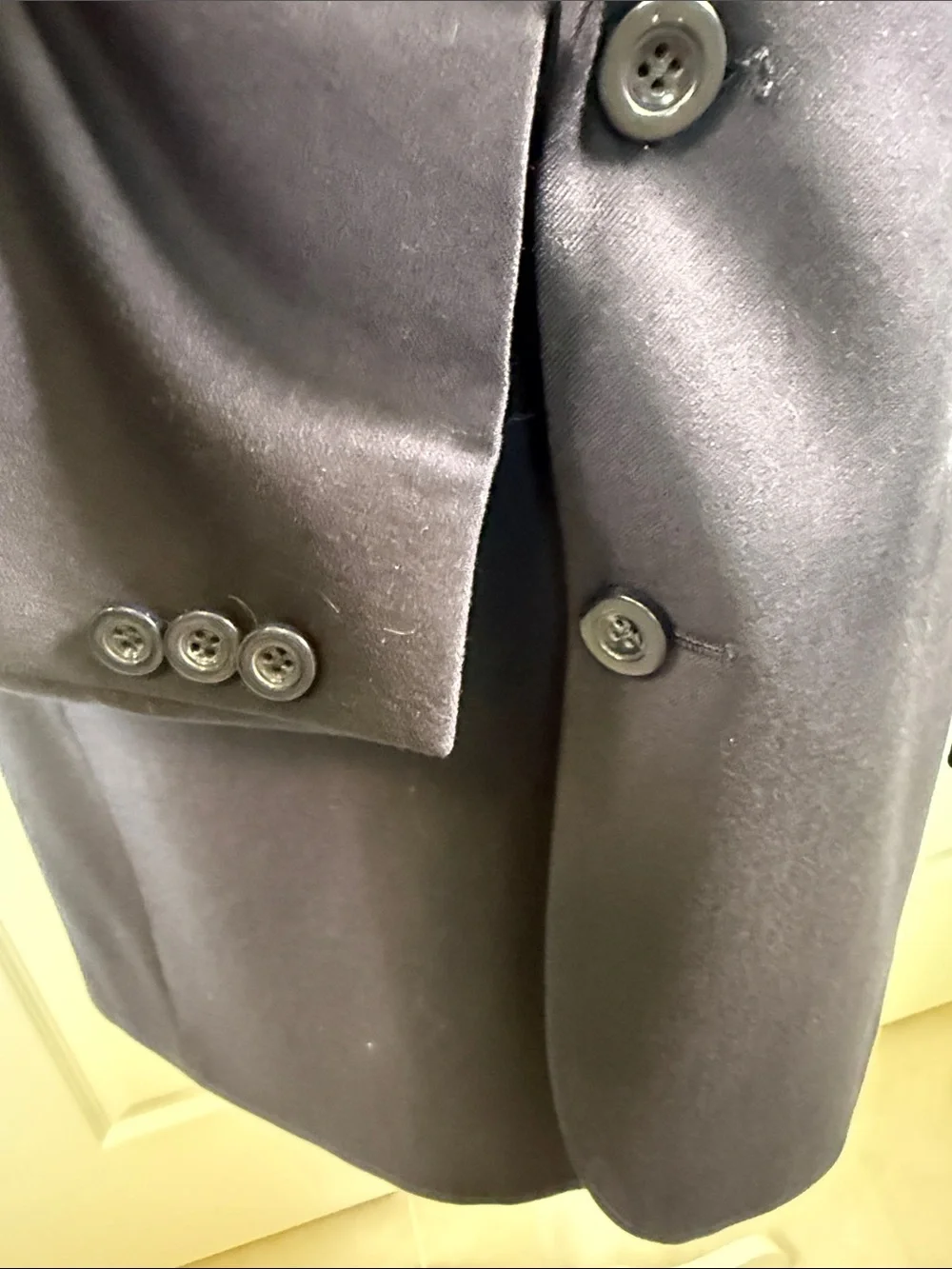 Vintage Burberrys Navy Blue Wool Blazer Men’s 40R 2 Button Sport Coat Preppy Cla